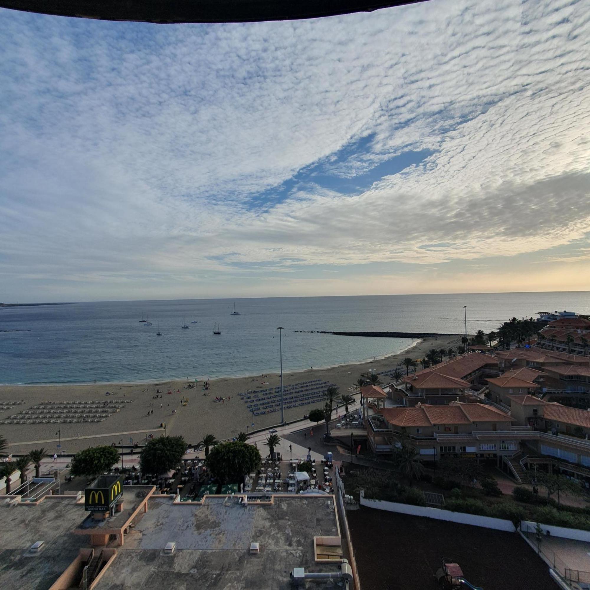 Panoramic Seaview Las Vistas Beach Studio Apartment Arona (Tenerife) Exterior foto