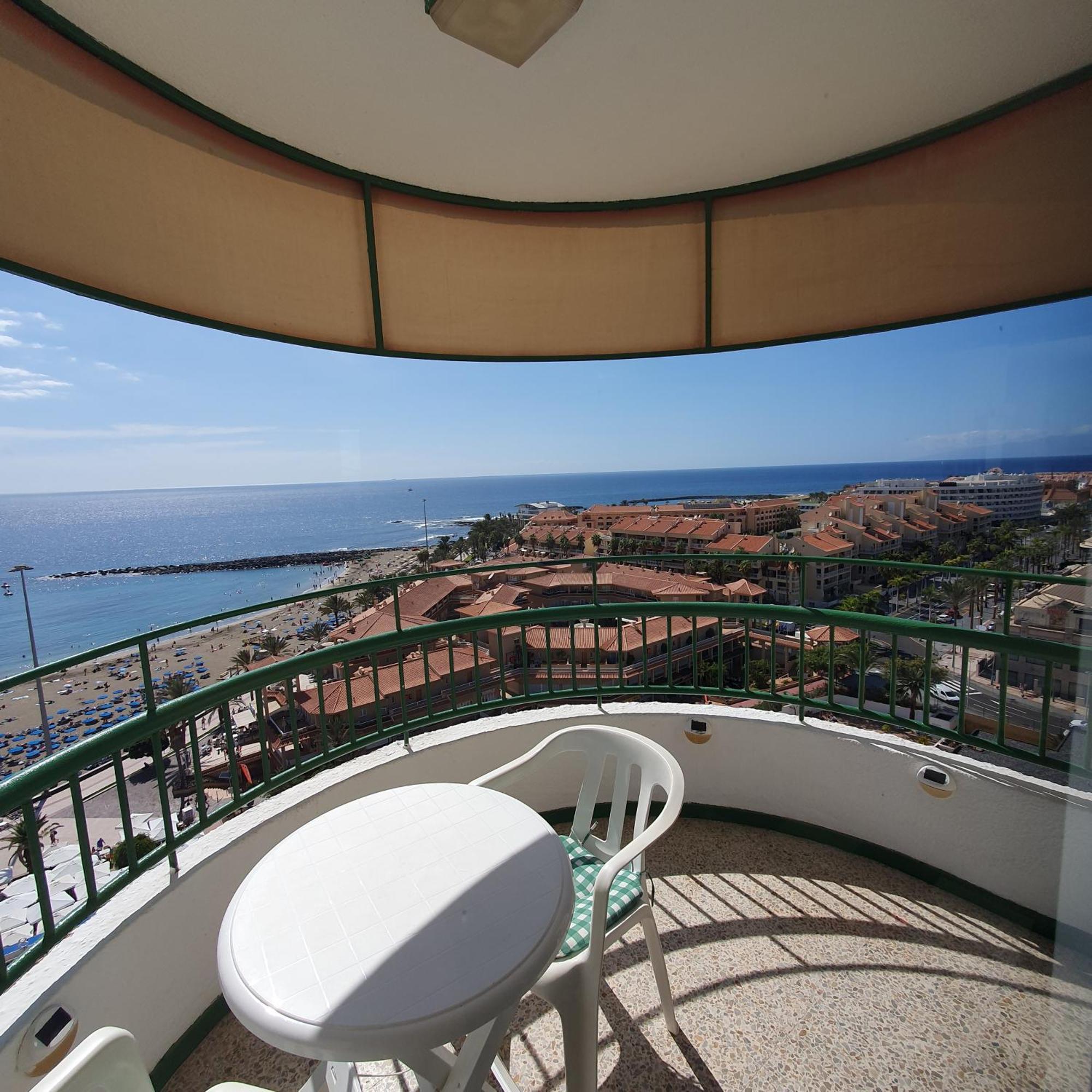 Panoramic Seaview Las Vistas Beach Studio Apartment Arona (Tenerife) Exterior foto