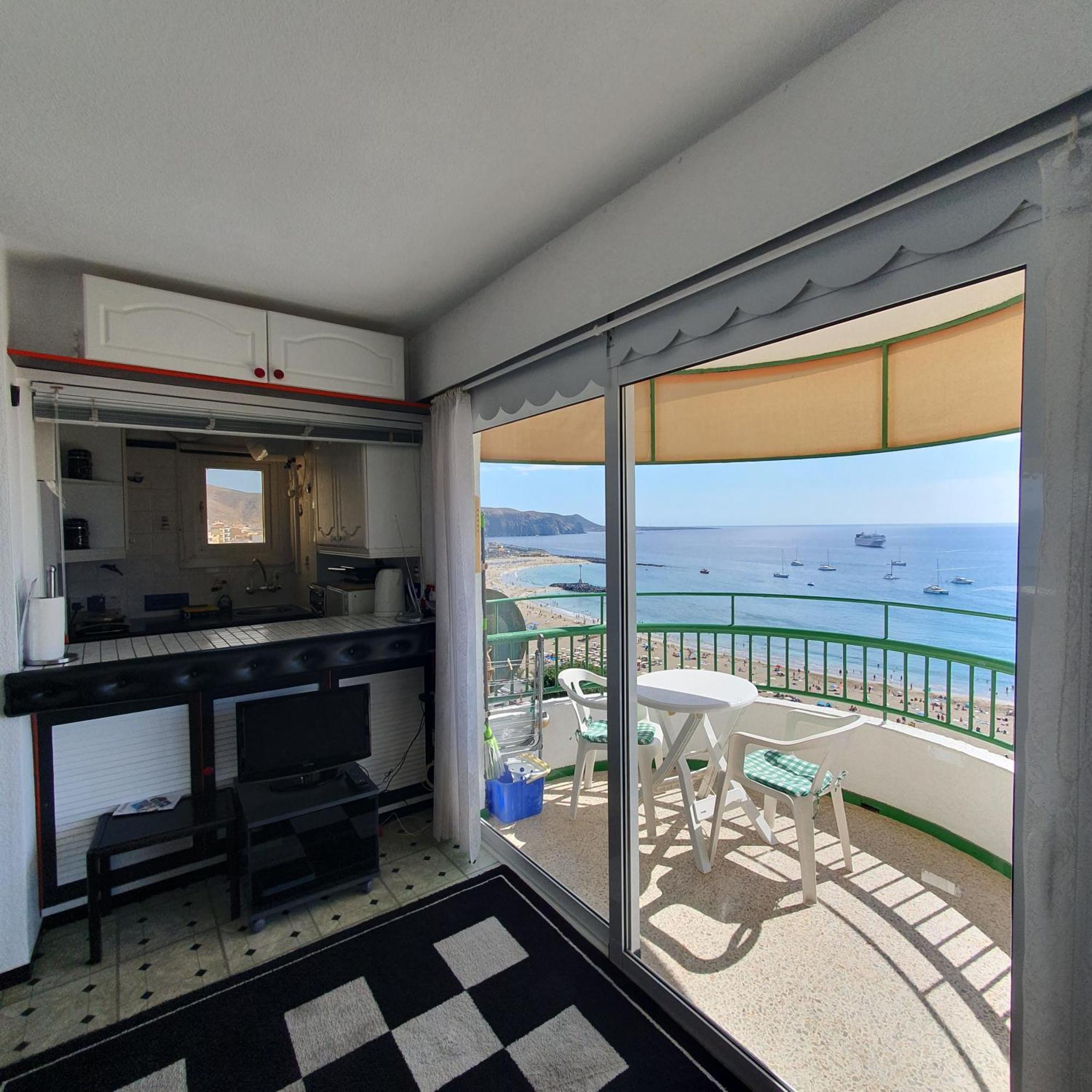 Panoramic Seaview Las Vistas Beach Studio Apartment Arona (Tenerife) Exterior foto