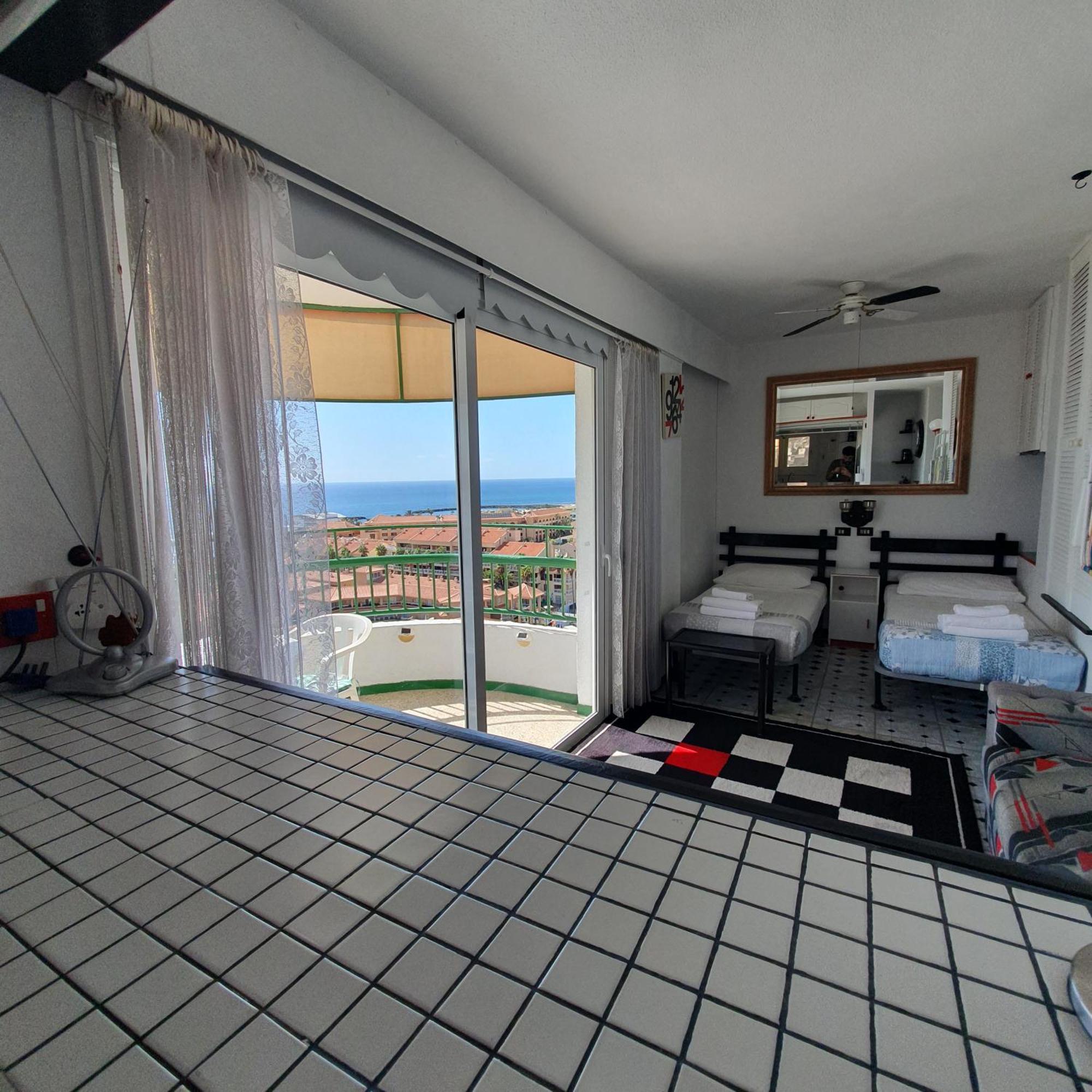 Panoramic Seaview Las Vistas Beach Studio Apartment Arona (Tenerife) Exterior foto